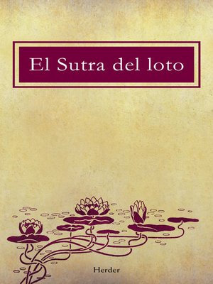 cover image of El sutra del loto